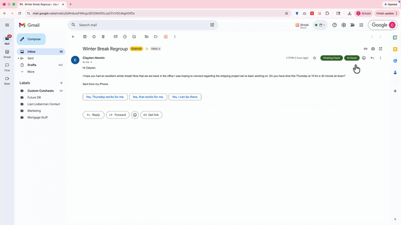 Human-written email verified by MailLens