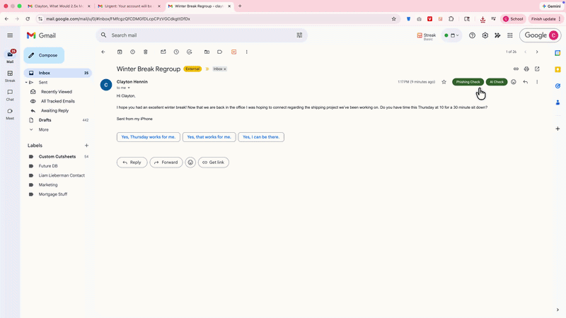 Safe email verified by MailLens